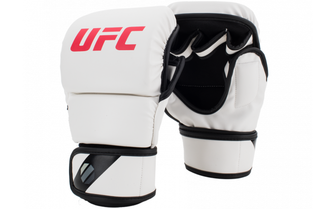 Перчатки MMA для спарринга 8 унций (Белые L/XL) UFC