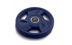 Диск олимпийский 10 кг ZIVA серии ZVO уретановое покрытие синий
